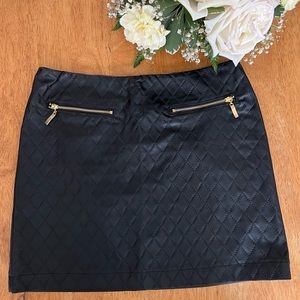 Windsor black pleather skirt